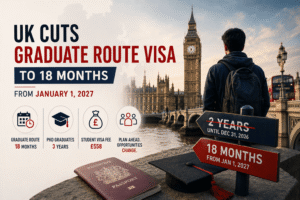 UK Graduate Visa to Be Cut to 18 Months From January 2027