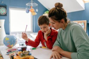 Parent Homeschooling kid