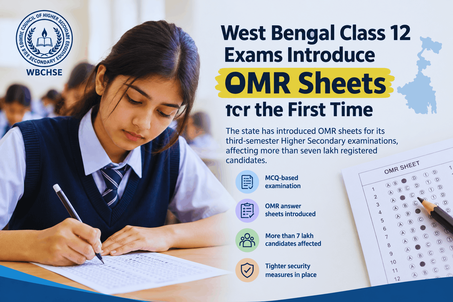 West Bengal Class 12 Exams Introduce OMR Sheets